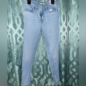 Levi 721 high rise skinny jeans